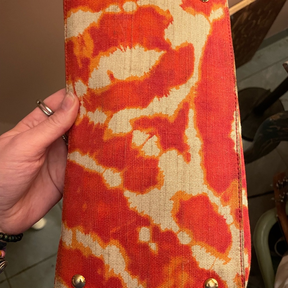 Michael Kors Vibrant Orange Tie-Dye Tote Bag - Picture 10 of 12